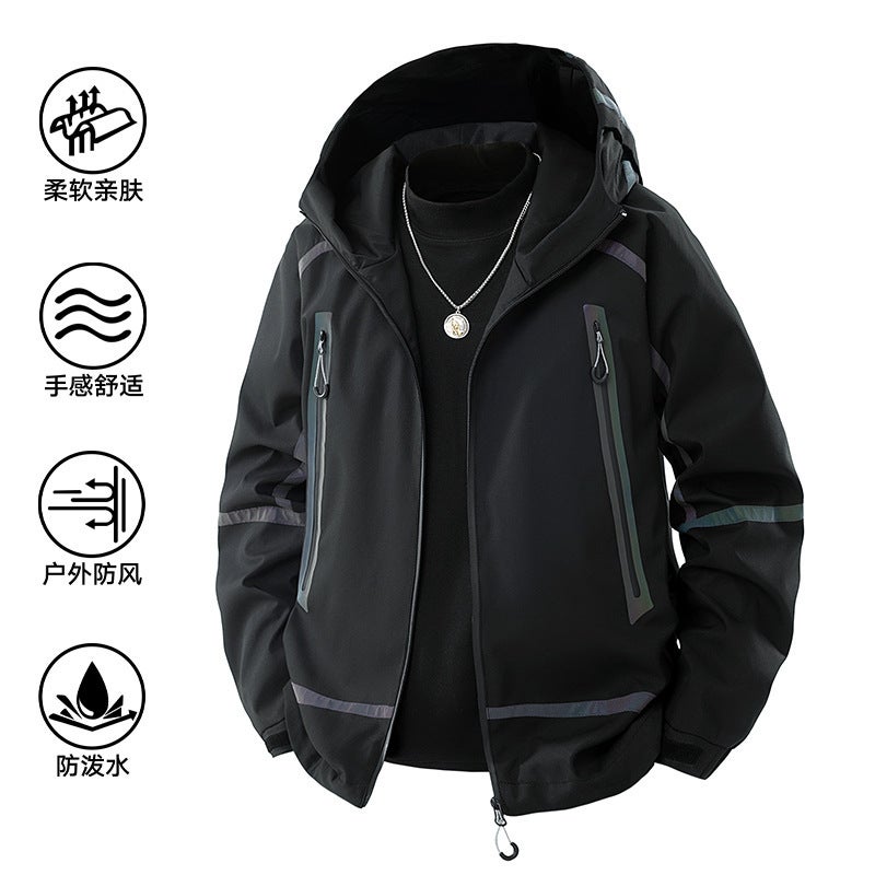 Spring Sports Outdoor Water-Repellent Jacket All-Match Colorful Charge Couples Jacket - Image 5